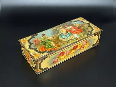 Macfarlane Lang Biscuit Tin - Tapestry Glove Box 1910 • $60