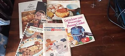 6 Assorted 1970's Cooking Manuals Belling Kenwoodprestige Etc Etc • £15