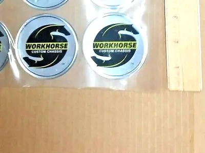 $18.53 • Buy Qty-2 Workhorse Motorhome CUSTOM Chassis HUB CAP DECALS 2.75  Lot Of 2 STICKERS 