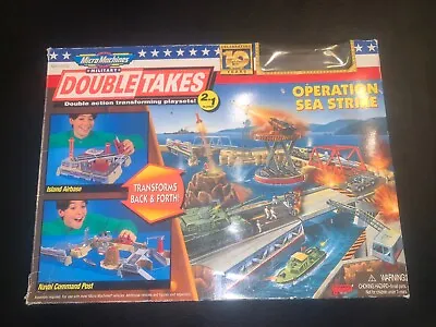 VINTAGE 1996 MICRO MACHINES DOUBLE TAKES 2 IN 1 OPERATION SEA STRIKE GALOOB Box • $60