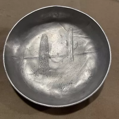 Vintage Wendell August Cactus  Bowl Hand Forged Aluminum 5” • $10