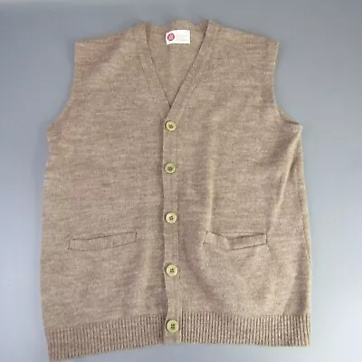 Vintage Kings Road Sears Cardigan Sweater Vest Men's Size M Orlon Acrylic Medium • $15.60
