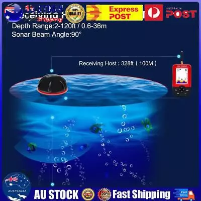 Portable Wireless Sonar Sensor Fish Finder Depth Locator Echo Sounder Fishfinder • $97.12