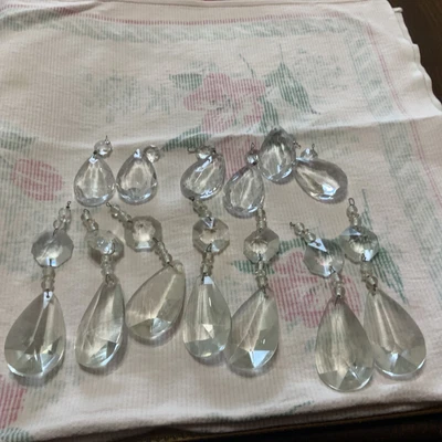 $9.75 • Buy Lot Crystal Prisms From Chandelier