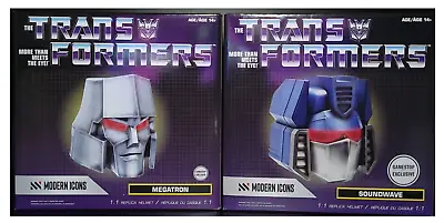 Hasbro Modern Icons Transformers Megatron And Soundwave Helmet Game Stop NIB • $199.99