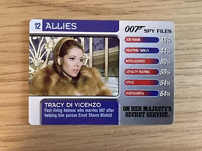 007 Spy Files Cards 2002 Allies #12 Tracy Di Vicenzo  • £0.99