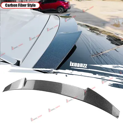 For BMW X6 F16 2015-2019 Carbon Look PSM Style Rear Roof Trunk Spoiler Wing Lip • $85.99