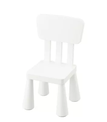 Ikea Mammut Children's Plastic Chairs In/outdoor White • £24.99