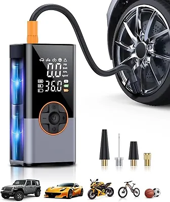 Tire Inflator Portable Air Compressor 2X Faster With 20000mAh &150 PSI Air Pump • $28.89