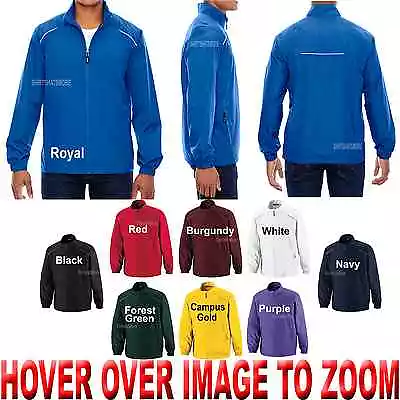 Mens Wind Breaker Jacket Lightweight Reflective Piping Water Resist S - 5XL NEW • $18.95