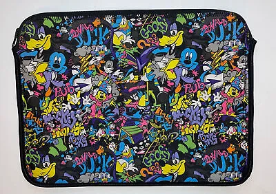 Vintage Mickey Mouse Donald Duck Goofy Reversible Laptop Sleeve Case Disney Dog • $18.99