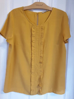 £5 • Buy LADIES TU Mustard Top UK 12 NEW WITH TAGS