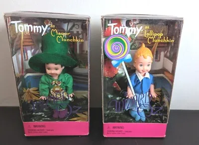 Wizard Of Oz Barbie TOMMY Dolls Figurines Lot Of 2: MAYOR & LOLLIPOP MUNCHKIN • $25.29