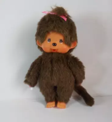 Monchhichi Girl Pink Bow In Hair 7 H • $14.99