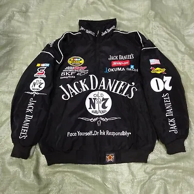 Men's F1 Embroidery Cotton JACK DANIELS Racing Cycling Motorcycle Jacket M-XXL • £44.39