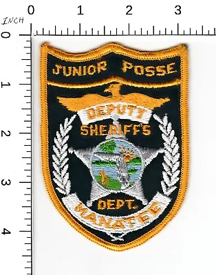 Junior Posse -vintage- Manatee County Deputy Sheriff Florida Police Patch • $5.99