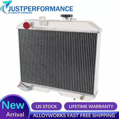 3 Row Aluminum Radiator For 1941-52 1949 Jeep Willys CJ2 CJ-2A CJ3 M38 Ford GPW • $129