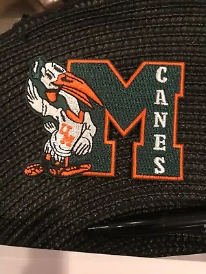 $6.99 • Buy University Of Miami Hurricanes Vintage Embroidered Iron On Patch 3” X 2”