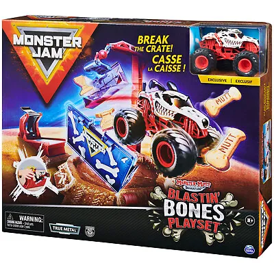 NEW! Monster Jam Blastin' Bones Play Set With Model Monster Truck • $8.99