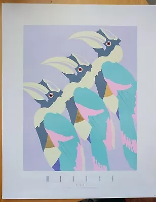 Beautiful MINT Vintage Pastel Poster TOUCANS By Newman 2007 Mirage Editions RARE • $75