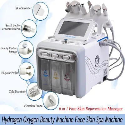 6 In1 Hydrogen Oxygen Dermabrasion Beauty Machine For Cleaning Skin Rejuvenation • $210.10