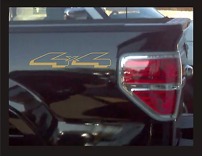 4x4 Truck Bed Decals Gold (Set) For Ford F-150 And Super Duty • $12.99