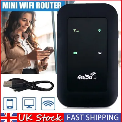 Wireless 4G LTE Mobile Hotspot Router Unlocked-WiFi Portable MiFi Broadband • £14.99