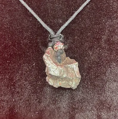 METEORITE NECKLACE IRON NICKEL CAMPO Del CIELO SPACE ROCK #4029 • $19.95