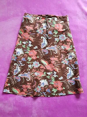 Mamas&Papas Maternity Size 8 Over Bump Adjustable Waist Floral Lined Skirt • £5.50