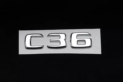 Chrome Letters C36 Trunk Rear Emblem Badge For  W202 C-Class C36 • $11.99