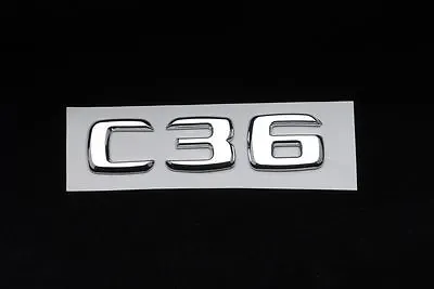 Trunk Rear Emblem Badge Chrome Letters C 36 Fits Mercedes Bnez W202 C-Class C36 • $12.99