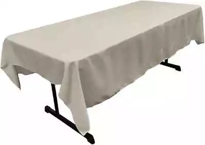 60  X 90  Long Rectangular Tablecloth - Polyester Poplin Tablecloth For Events  • $14.99