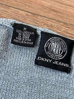 Men’s DKNY Jeans 100% Linen Pullover Size (M). • £34.99