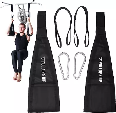 PULLUP & DIP Ab Straps Premium Abdominal Slings For Black  • $48.74