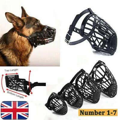 £4.96 • Buy Pet Dog Basket Muzzle Cage Dog Muzzle Prevents Barking, Biting And Chewing UK