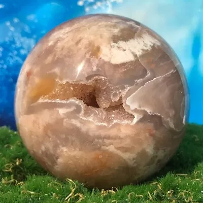 519G Natural Ocean Jasper Quartz Ball Crystal Sphere Mineral Specimen Healing • $2.25