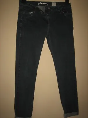 Pp22 ) Womens Johnnie B Cropped  Blue Jeans  Zip Fly Jeans Waist 28r  Leg 25 • £14.99