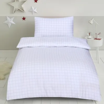 Thermal 100% Brushed Cotton Flannelette Quilt Duvet Cover Bed Set Cosy Warm Soft • £16.45