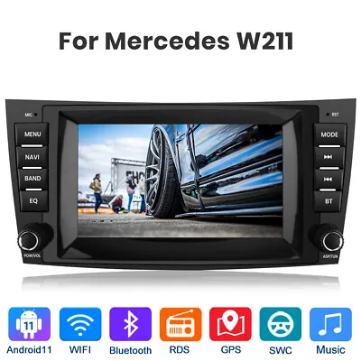 Android 11 Car Stereo Radio Sat Nav For Mercedes Benz E Class W211 1+32G WIFI BT • £149.99