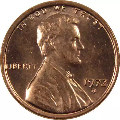 1972 S Lincoln Memorial Cent BU Uncirculated Penny 1c Coin • $4.99