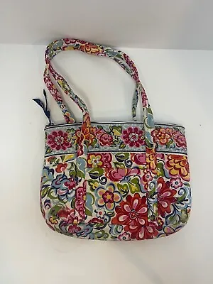 Vera Bradley Hope Garden  Tote Handbag Purse Floral Pink Butterfly • $9.99