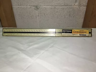 Vintage DIETZGEN 1656BG Architects Plastic Triangular Scale Ruler~Germany • $24.99