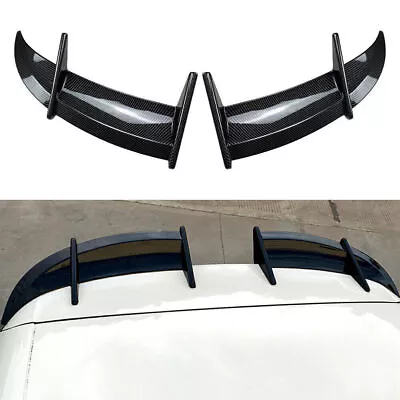 1x ABS Carbon Fiber Rear Roof Spoiler Window Wing For Volkswagen Golf MK6 GTI R • $72.62