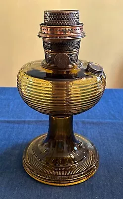 Aladdin Model B Light Amber Crystal Beehive Oil Lamp With Model B Burner • $185