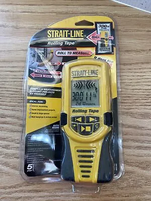 Strait-Line Electronic Rolling Tape Roll To Measure 300’ It Does The Math • $14.98