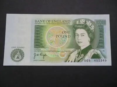 1978 Queen Elizabeth J B Page One Pound £1 Note Uncirculated  Duggleby Ref.b337 • £6