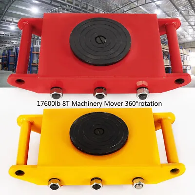 8 T Machinery Mover Heavy Machine 360°Rotation Dolly Moving Equipment 17600LBS • $58.08