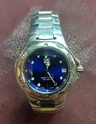 Tag Heuer Mens Professional 200 M Watch Blue Face Wl1112 Kirium • $225