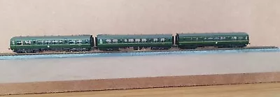 Used Unboxed N Gauge Bachmann 3-car Class 108 DMU Unit Model Set Lot BK.058 • £60