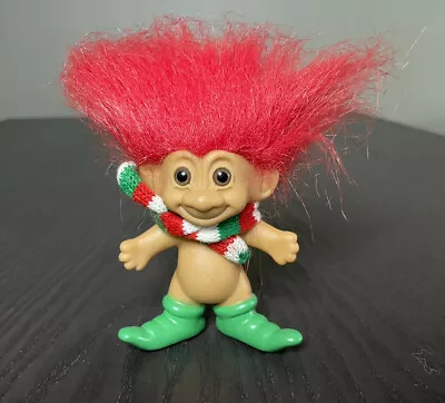 Russ 3  Green Red Merry Little Troll Christmas Doll 2979 Collectible Holiday Elf • $8.90